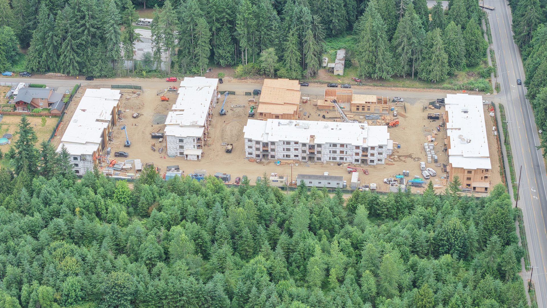 Twin Brothers Group framing project in Seattle